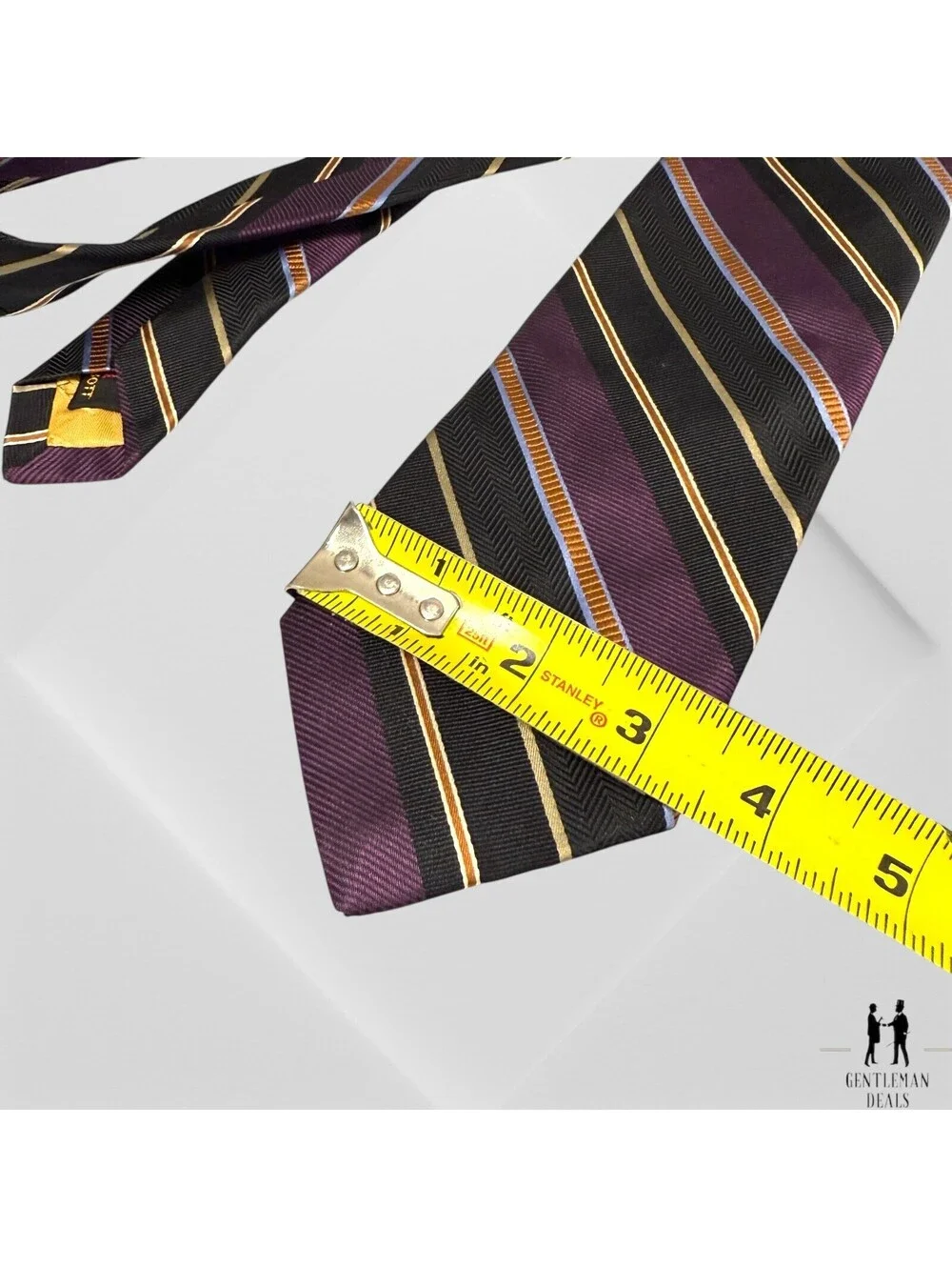 Robert Talbott Tie Best of Class Regimental Silk Made USA Striped Long 60x3.5